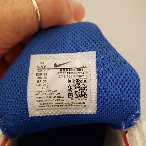 Air 7c react Nike runners 5.5y youth size 5 1/2 shoes used still good shape - Picture 12 of 12